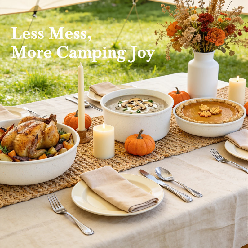 19 - Piece Non-Stick Aluminum Cookware Set, Beige