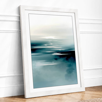 Misty Bands Coastal - Framed Print