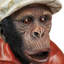 Statue de singe golfer
