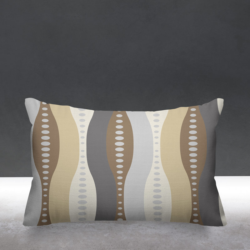 Housse et insert de coussin d'extérieur rectangulaire Jafa, Marron