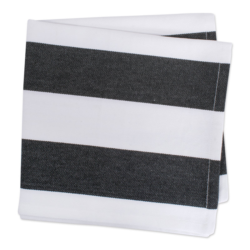 Ensemble de serviettes en coton 6 pièces Kristina Dobby, Noir