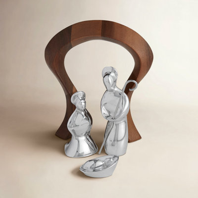 Nambe Miniature Nativity Scene 6.5"