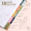 Organisateur de livre de mariage avec autocollants 11,4 x 10 po