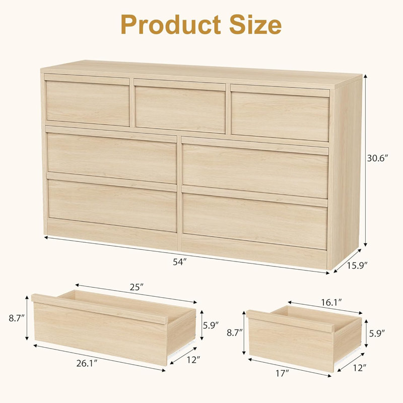 Commode 7 tiroirs Modern