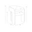 Chaise de salle à manger rembourrée H 19 po Jyion-827752898