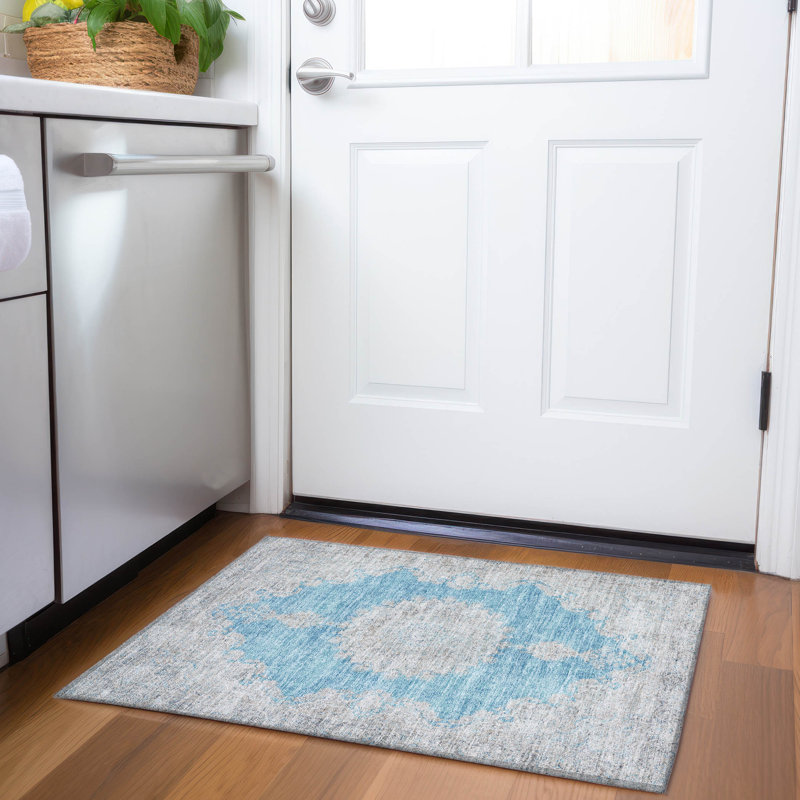 Premium Machine Washable Natoma AMF1003 Oriental Rug, Rectangle 1'8" x 2'6"