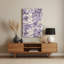 Abstrait floral 4, art mural gris en métal-349627485