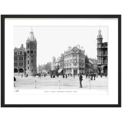 Hull, King Edward Street 1903 by Francis Frith - Single Picture Frame Print