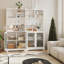 Armoire garde-manger de 71 po de hauteur avec panneau perforé et tablettes réglables, rangement pour la cuisine ou la salle à manger-130622278