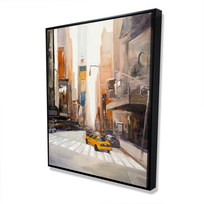New York City Center - Framed Canvas Home Decor Art