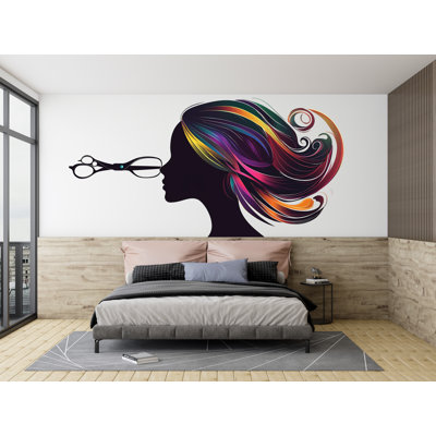 Autocollant pour coiffeur, autocollant de salon de beauté, cadeau de coiffeur, ciseaux, décalcomanie de cosmétologie, autocollant pour ordinateur portable 267GM