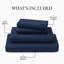 Ensemble de draps en bambou ultra doux - ensemble de 4 pièces - infroissable - feuilles de refroidissement avec poches profondes-612286706-612286664
