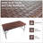 4Ft Rattan Folding Table For Indoor&Outdoor, Portable Foldable Table Rattan Plaited-1882749968