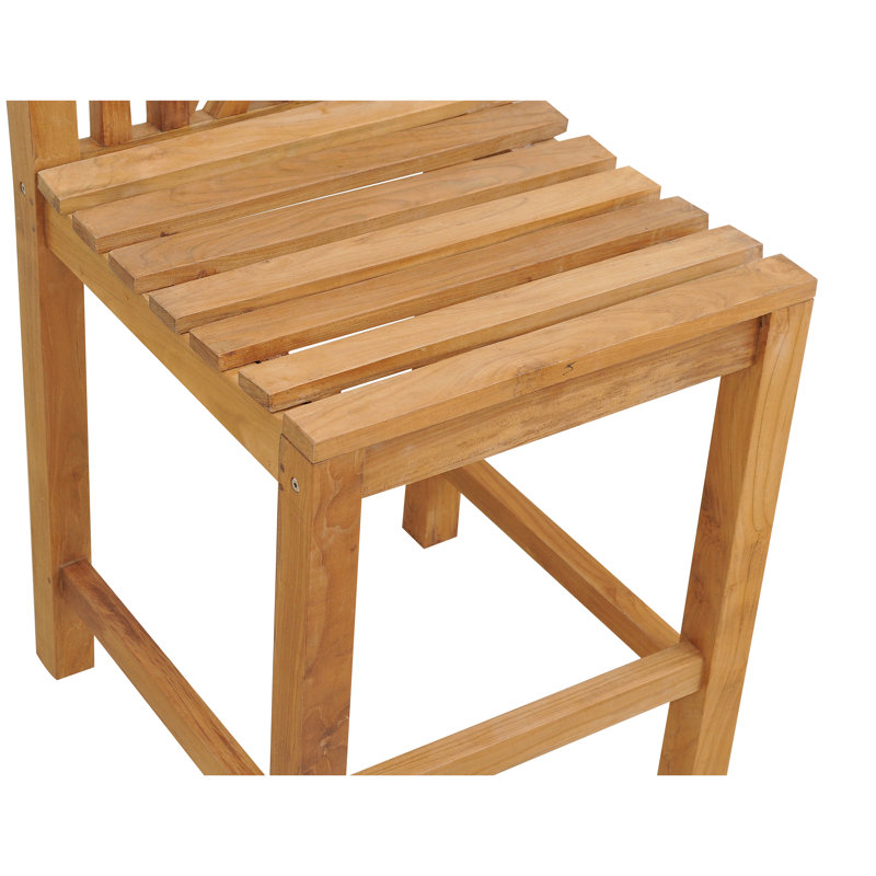Tabouret de comptoir en bois massif 24,5 po Chippendale