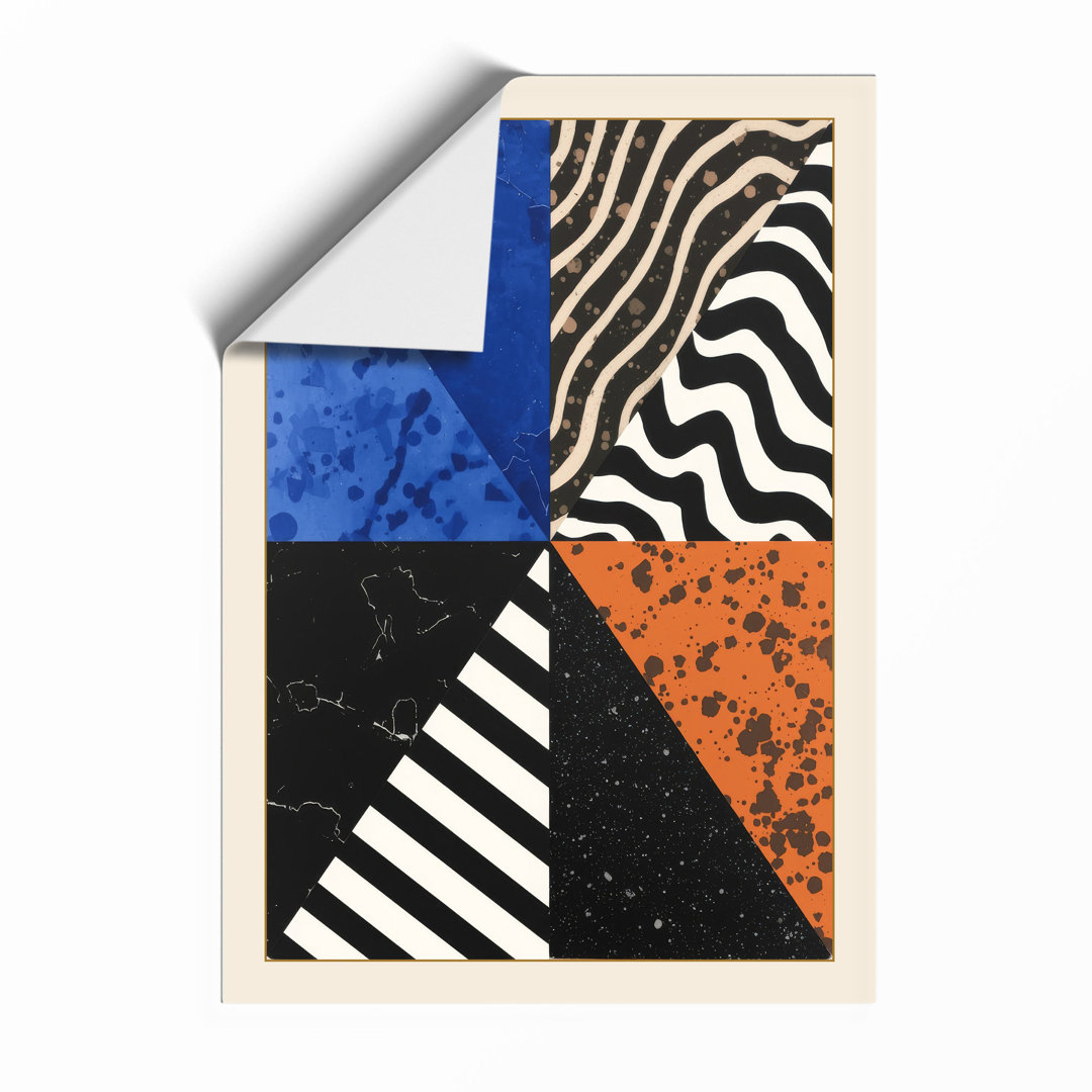 Divided Abstractions Abstract Framed Art Print