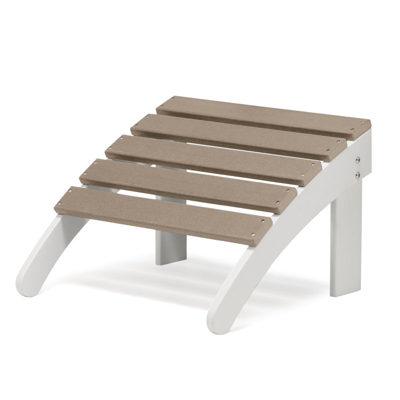 High-Density Polyethylene (HDPE) Outdoor Ottoman, Brown