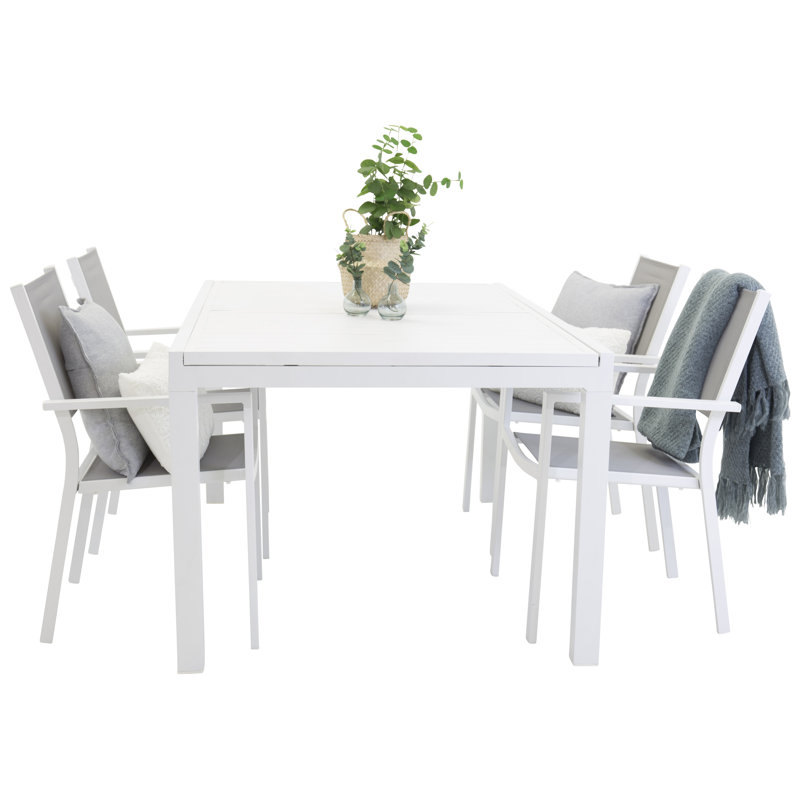 Anvi 4 - Person Patio Dining Set with Rectangular Table