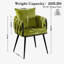 Chaise avec accoudoirs en velours Lazarre-1154640345