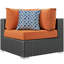 Ensemble modulaire d'extérieur Sunbrella 5 pièces Modway-31483459