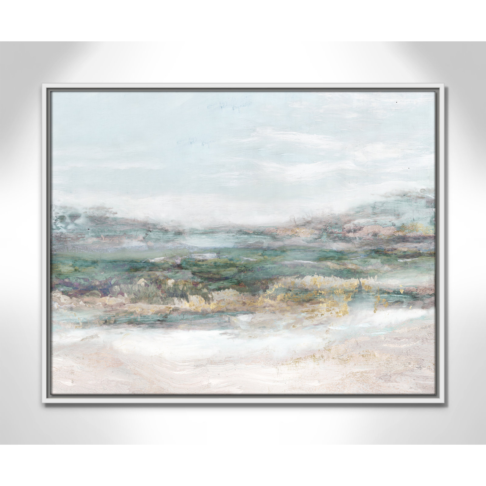 Dazzling by Matina Theodosiou - Painting Print on Canvas, No Mat, White Framed Canvas, 23.5" H x 29.5" W x 2" D