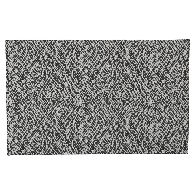 Paillasson Twinkle Splat, Ivoire, gris anthracite, 24" W x 17" L
