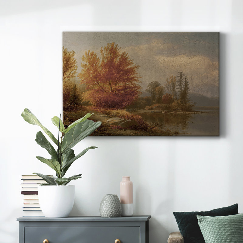 "Vintage Landscape" -XCIX, reproduction d'art sur toile, H 25 po x l 37 po
