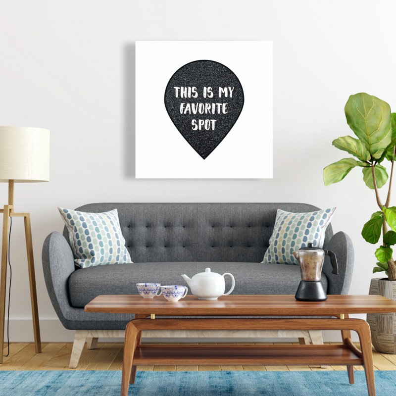 Chambre à coucher pour femme, toile contemporaine - It's My Favorite Spot Decor