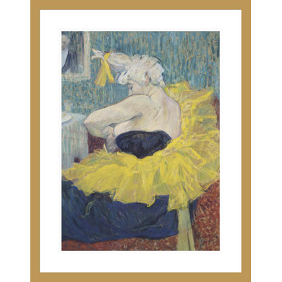 The Clowness Cha-U-Kao in a Tutu by Henri de Toulouse-Lautrec -Framed Giclee Print