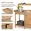 Garden Wood Potting Bench 100% Fir Wood-66346150