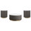 Sennewald White 3-Piece Round Marble Coffee And End Table Set(Only Including Coffee Table)