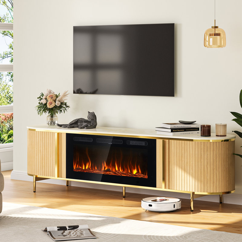 Meuble télé 70 po Luxury, Naturel