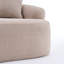 Causeuse courbée beige chaud LY-025S: sans assemblage