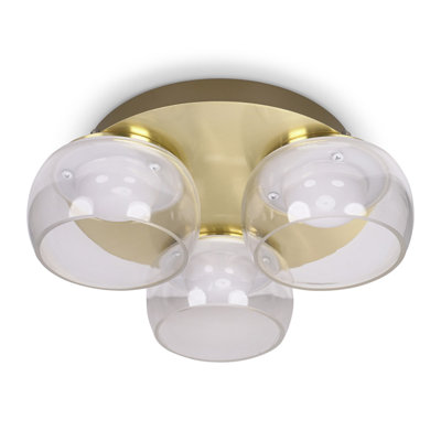 Couvertier Glass LED Flush Mount