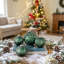 Ensemble de 6 boules de Noël décoratives en verre D3,9 pouces à suspendre pour des décorations d'arbre de fête