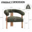  Chaise rembourrée avec accoudoirs demi-tonneau-751530979