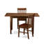 L'ensemble de meubles de salle à manger 3 pièces contient une table de cuisine rectangulaire avec rallonge papillon et 2 chaises de salle à manger, acajou-99527776-26062759-18323689