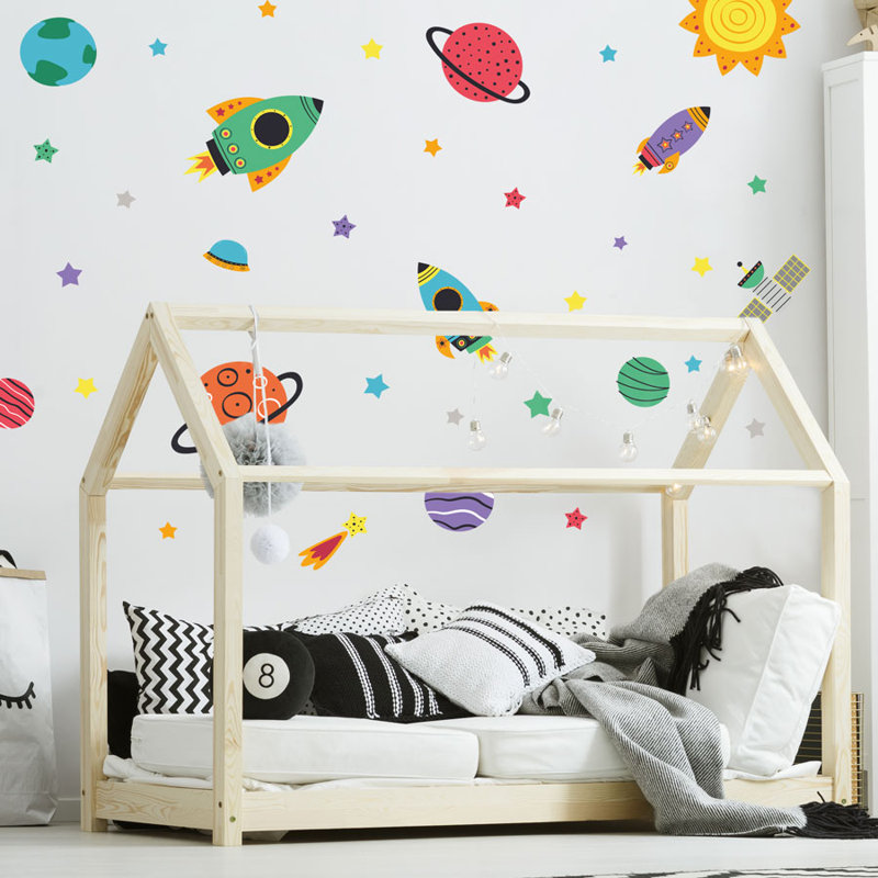 Colourful Space Wall Stickers