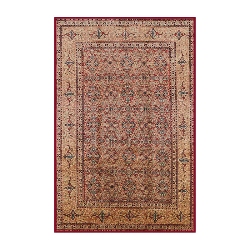 Tapis oriental rouge / jaune, Rectangle 6 pi x 9 pi