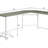 Bambina Gray & White Finish Computer Desk