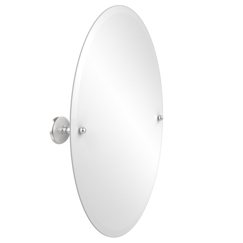 Marchmont Metal Wall Mirror, Satin Chrome
