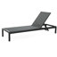 Fauteuil inclinable d'extérieur 2 pièces - filet respirant, rouille - aluminium, dossier réglable, mobile, noir gris 2 rouille