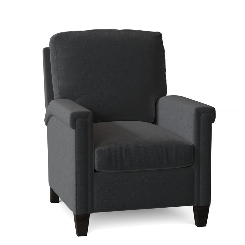 Kara 32" Wide Faux Leather Standard Recliner, Outsider Raven Genuine Leather, Cobblestone, Manual