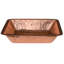 Lavabo de salle de bain rectangulaire en cuivre martelé sous le comptoir 19 po-38511722