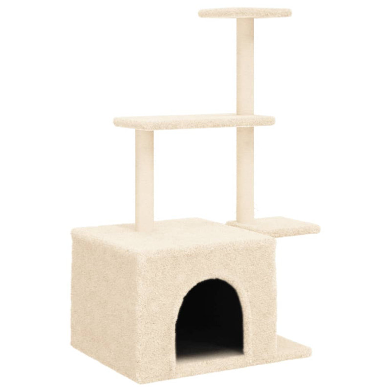 110 cm H Cat Tree / Condo, Cream