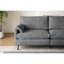 Gris 3 avec 2 accoudoirs et coussins décoratifs, l 80 po pour un bureau-1740984558