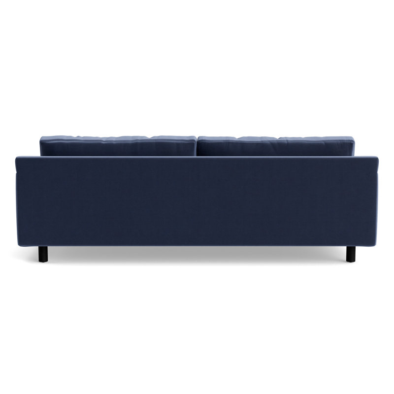 Hunter No Welt 100 Sofa, Black, Performance Velvet - Indigo