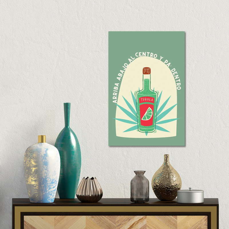 Téquila - reproduction d'art murale - toile encadrée, Toile tendue, Ne s’applique pas, H 18 po x l 12 po