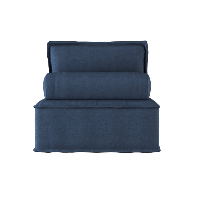 Chaise modulaire Steer Blue avec traversin et coussin amovibles