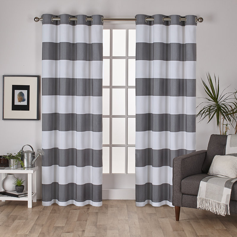 Paire de rideaux filtrant la lumière Agim, Perle noire, L 54 po x L 84 po