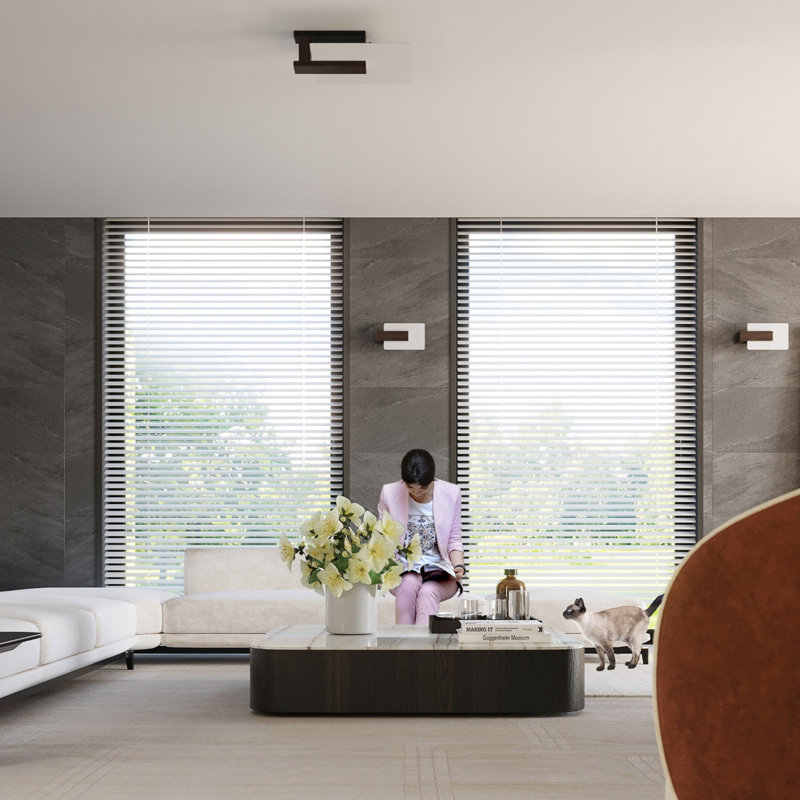 Lappo Solid Wood Flush Mount, Wenge
